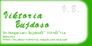 viktoria bujdoso business card